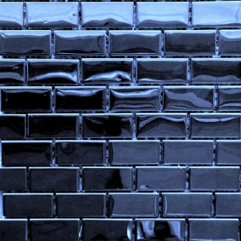  Mosaico Azul Brick Brillante 48x23