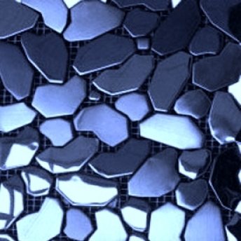  Mosaico Azul Pebbles Brillante 