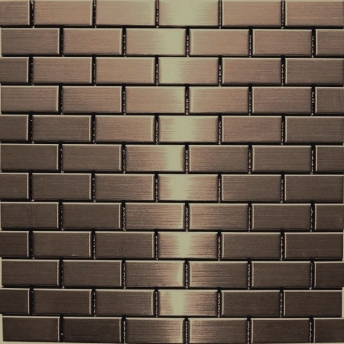  Mosaico Bronce Brick Satinado 48x23