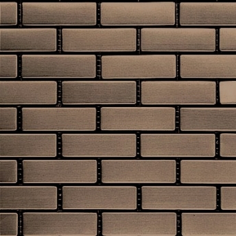  Mosaico Bronce Brick Satinado 64x20