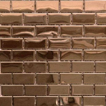  Mosaico Cobre Brick Brillante 48x23