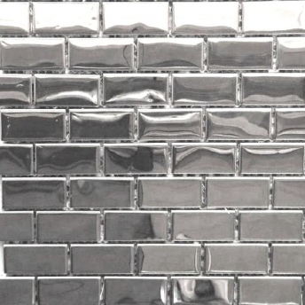  Mosaico Inox Brick Brillante 