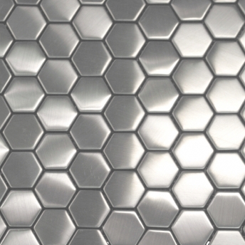  Mosaico Inox Hexa Satinado 30x30