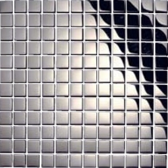  Mosaico Inox Square Brillante 15x15