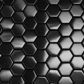  Mosaico Negro Hexa Satinado 30x30
