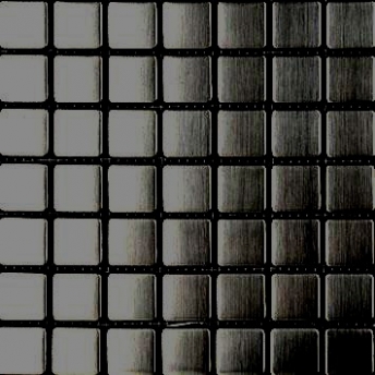  Mosaico Negro Square Satinado 20x20